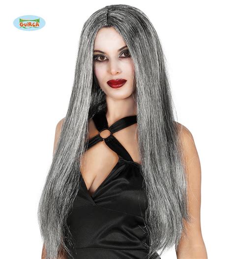 Grau witch wig